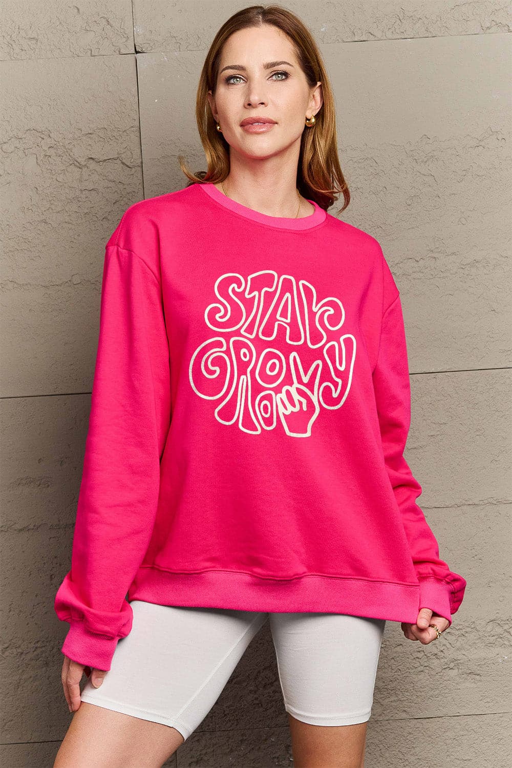 Simply Love Full Size Graphic Sweatshirt.