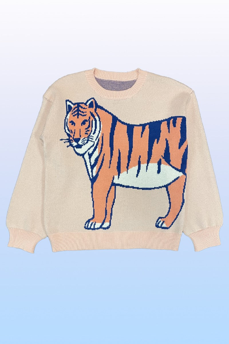 Tiger knit sweater Miss Sparkling