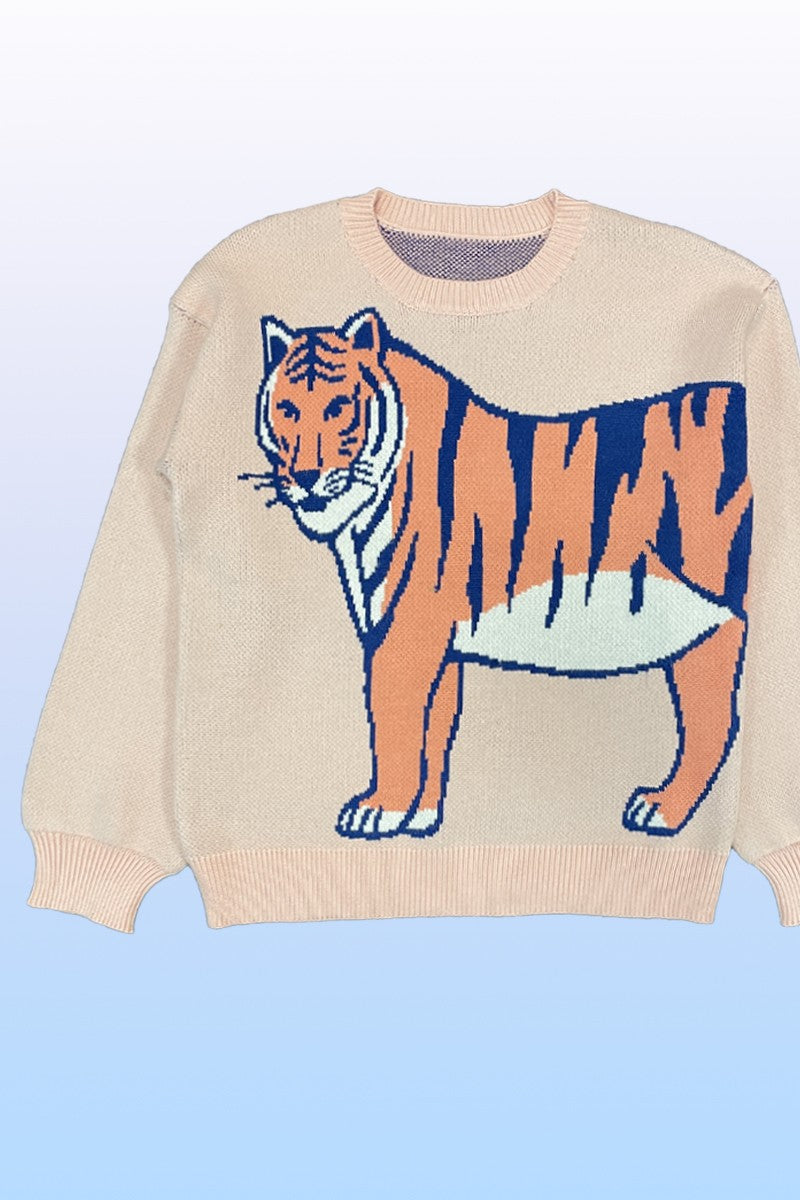 Tiger knit sweater Miss Sparkling