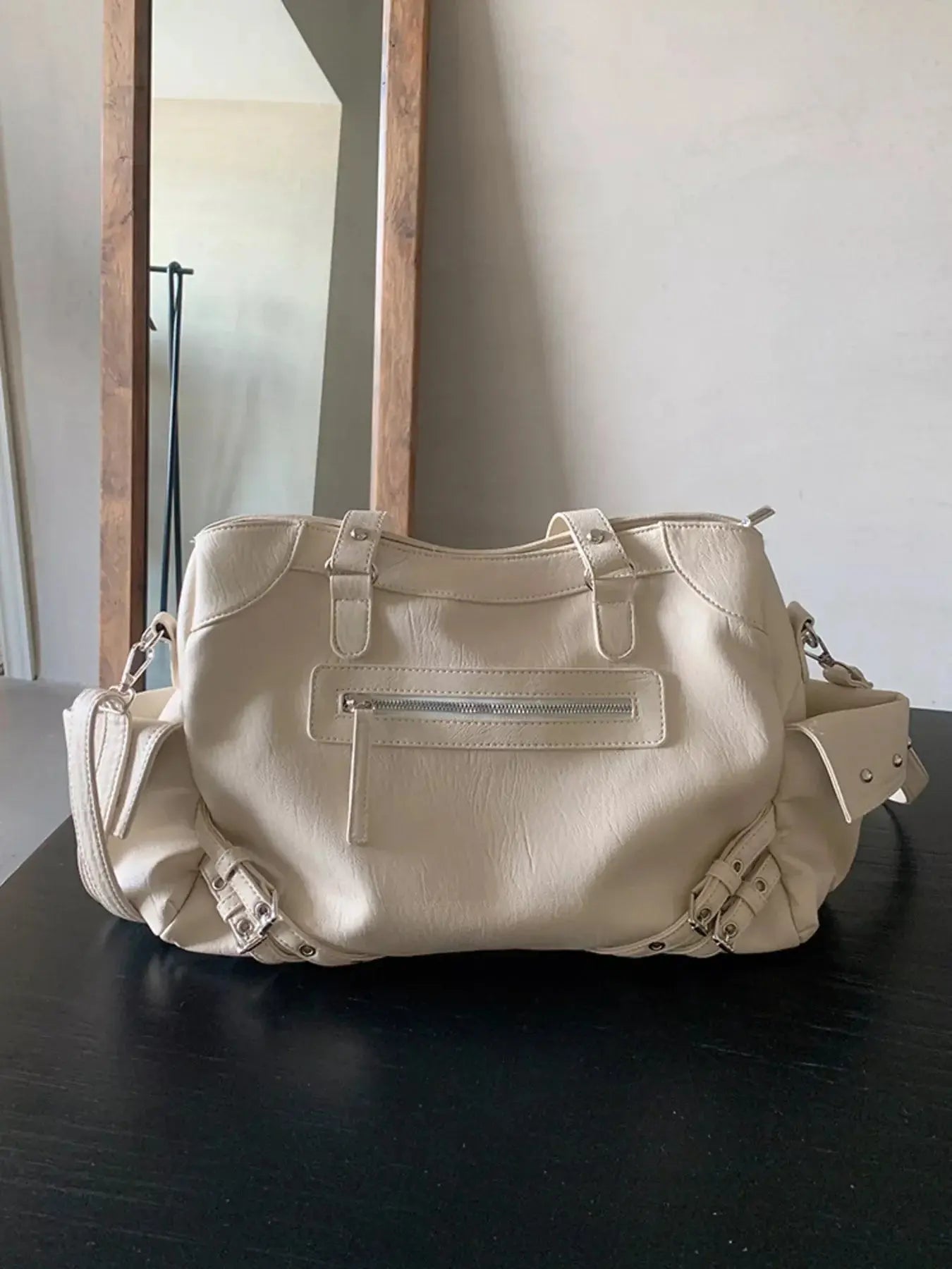 Rivet Decor Crossbody Bag Simply Love