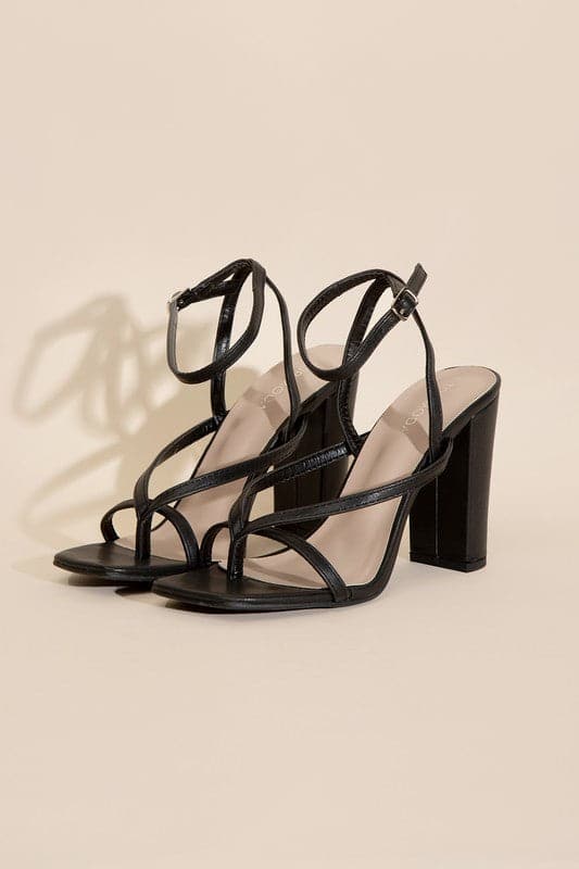 NILE-5 Thong Strappy Heels.