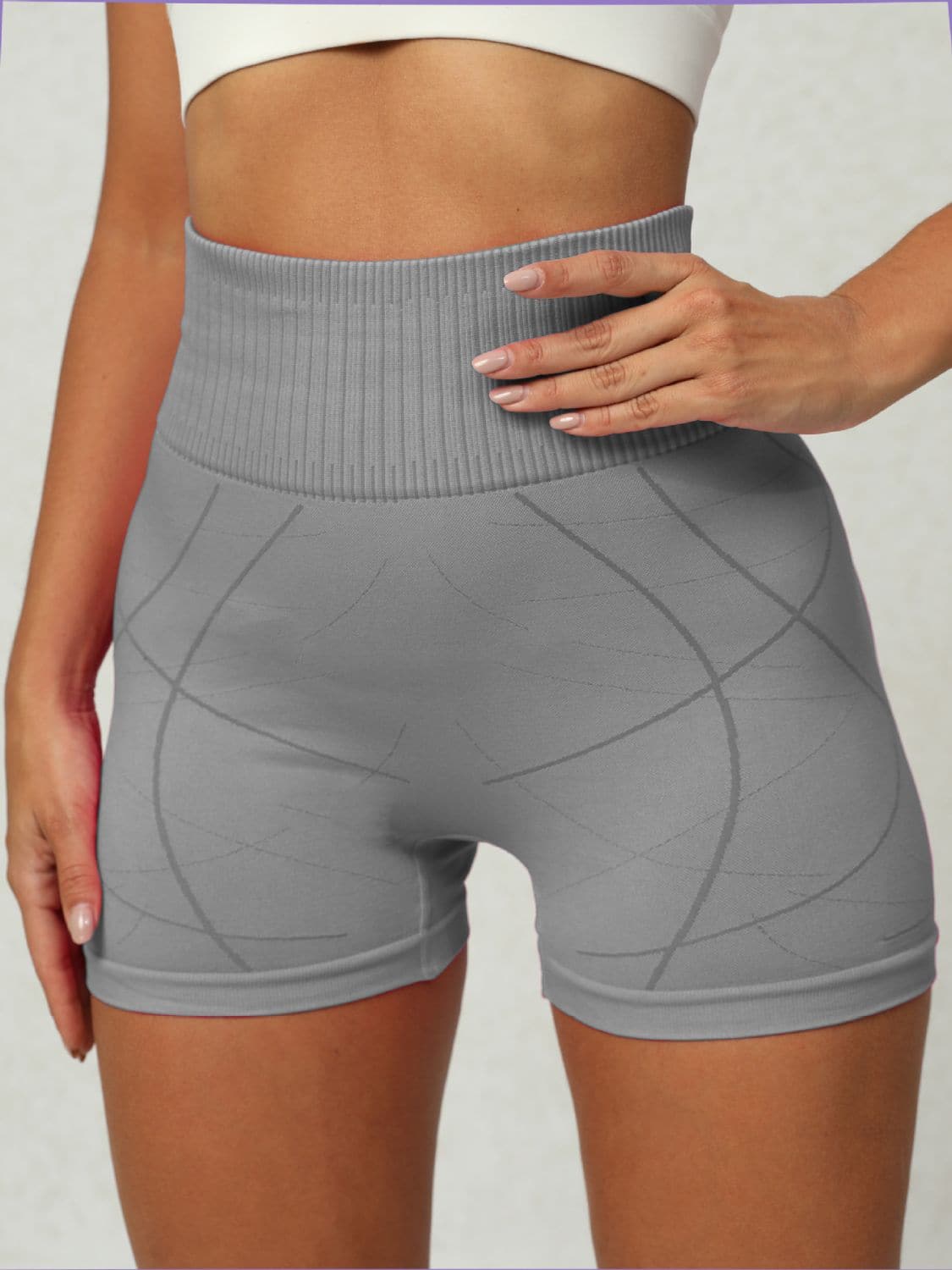 High Waist Active Shorts.