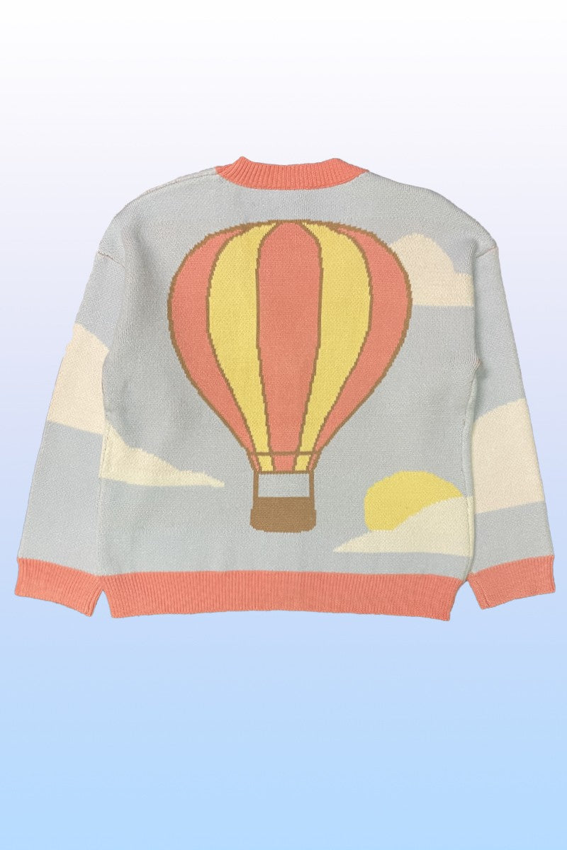 Hot air balloon knit cardigan Miss Sparkling
