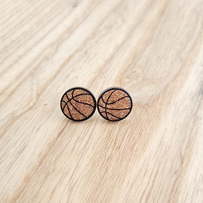 Glitter Basketball Studs.