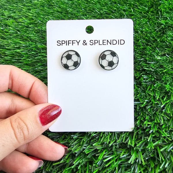 Glitter Soccer Studs.