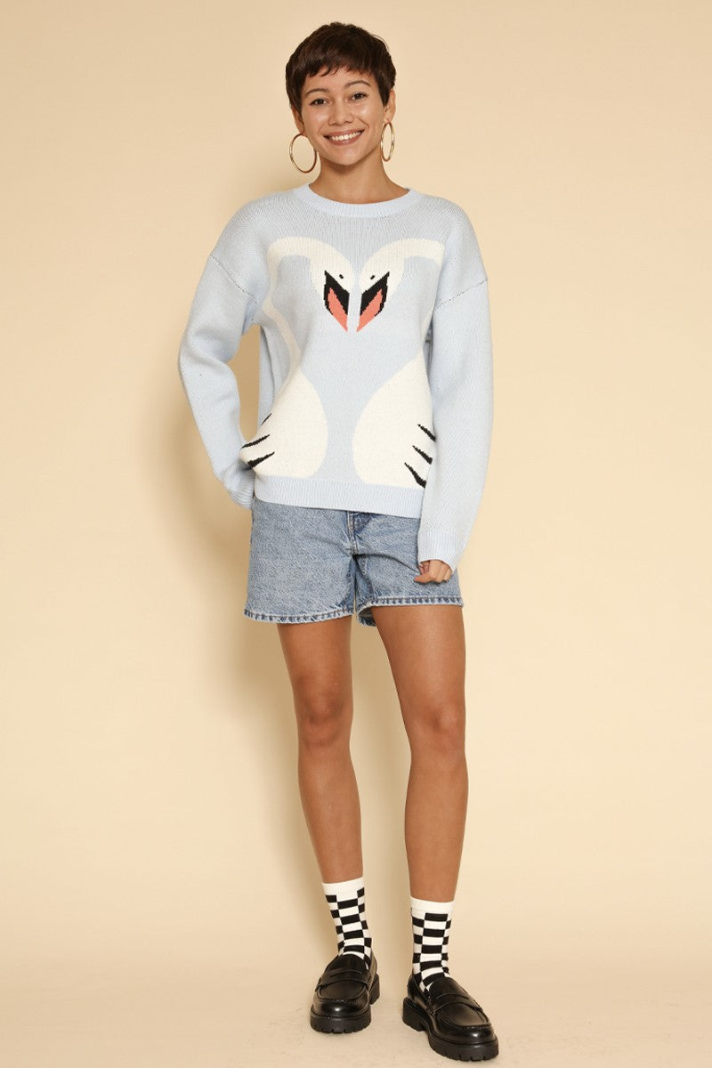 Swan Knit sweater Miss Sparkling
