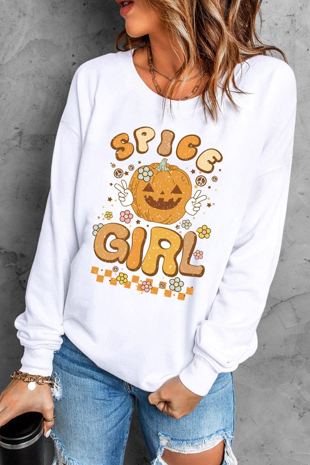 Spice girl casual graphic sweatshirt