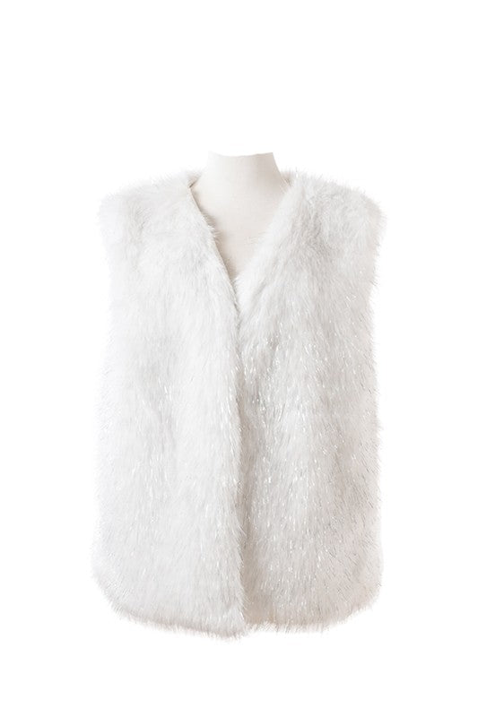 Chic long faux fur cardigan for ultimate warmth and style