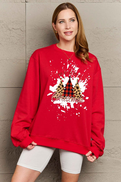 Simply Love Full Size MERRY CHRISTMAS Graphic Sweatshirt.