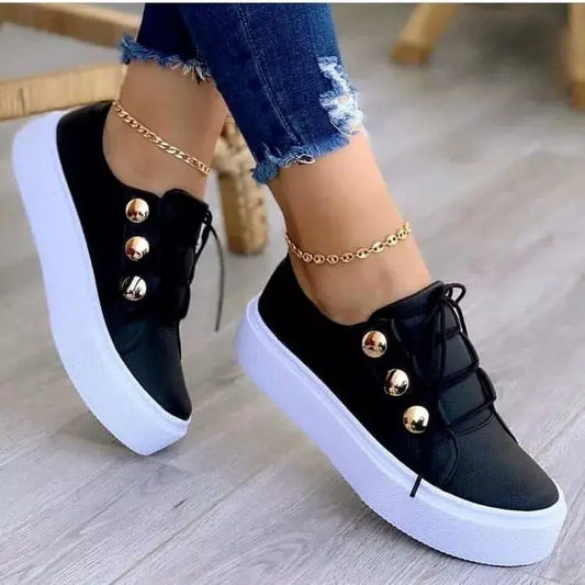 Round Toe Platform Sneakers Simply Love