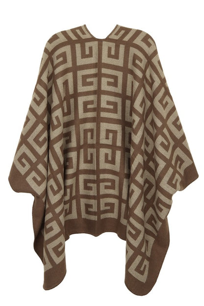 Elegant Greek-inspired poncho for all occasions