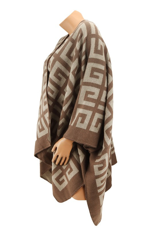 Elegant Greek-inspired poncho for all occasions