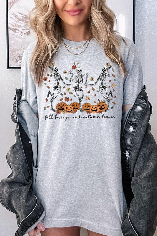 Autumn Skeleton Graphic Tee