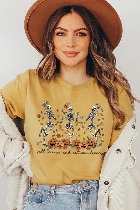 Autumn Skeleton Graphic Tee