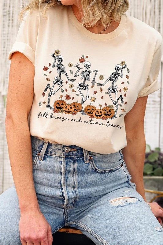 Autumn Skeleton Graphic Tee