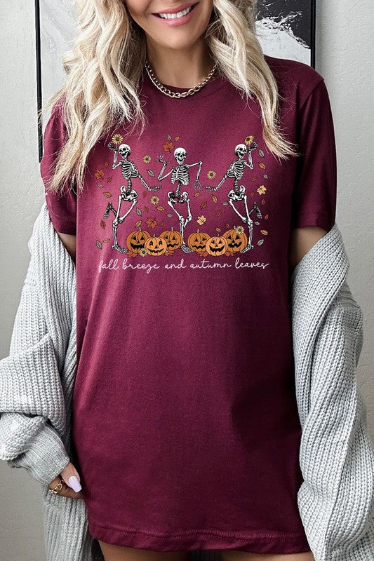 Autumn Skeleton Graphic Tee