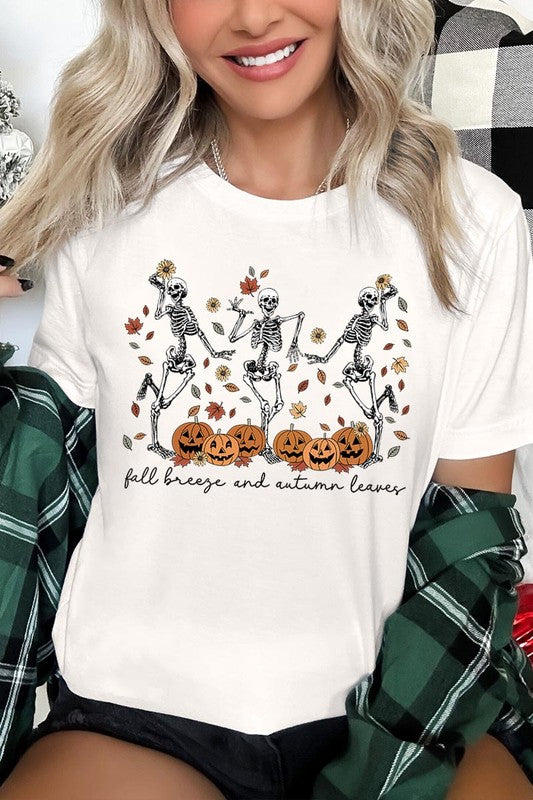 Autumn Skeleton Graphic Tee