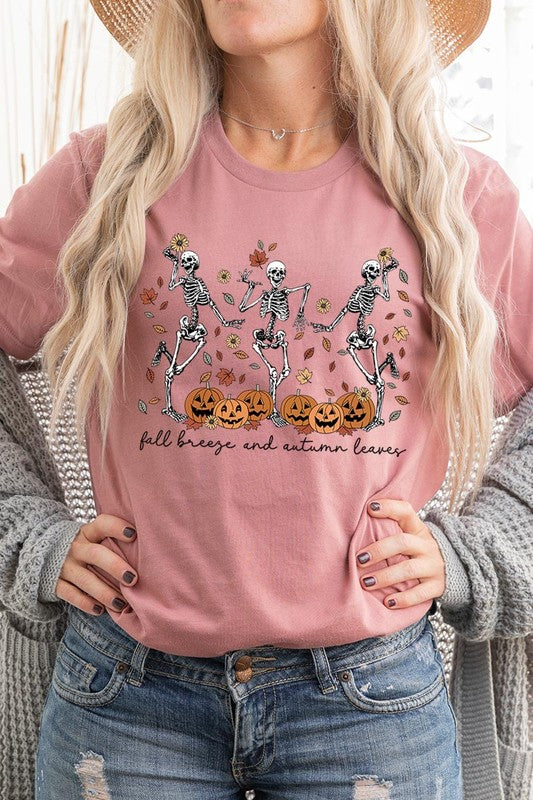 Autumn Skeleton Graphic Tee