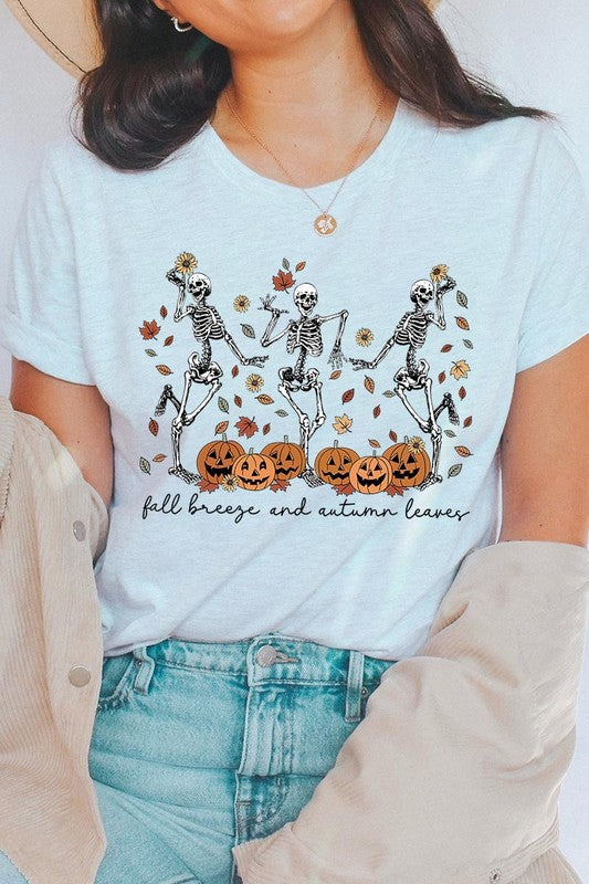 Autumn Skeleton Graphic Tee