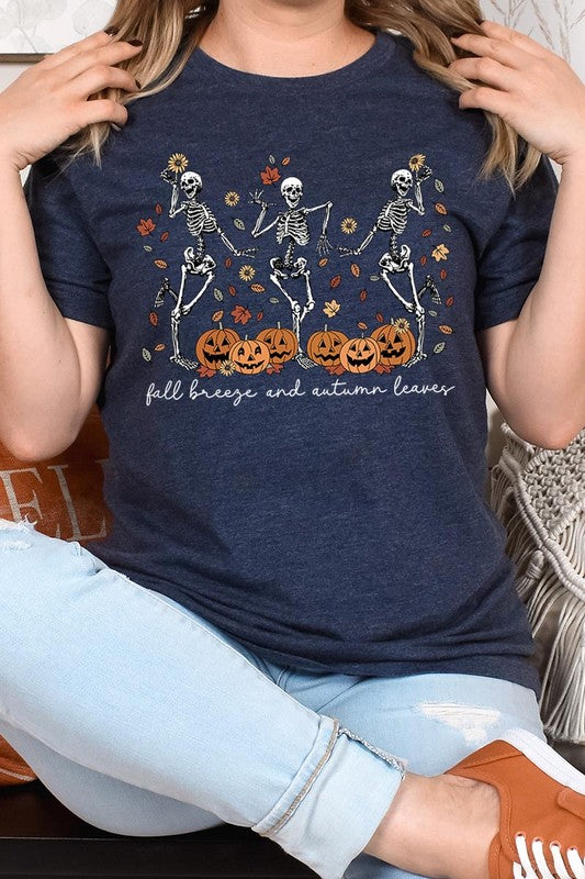 Autumn Skeleton Graphic Tee