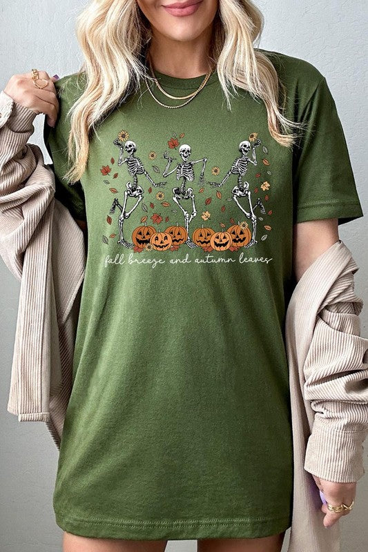 Autumn Skeleton Graphic Tee