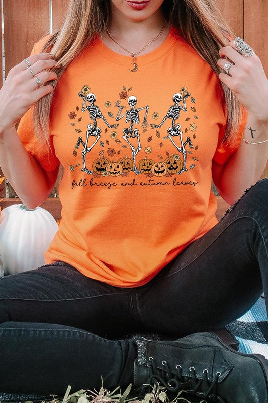 Autumn Skeleton Graphic Tee