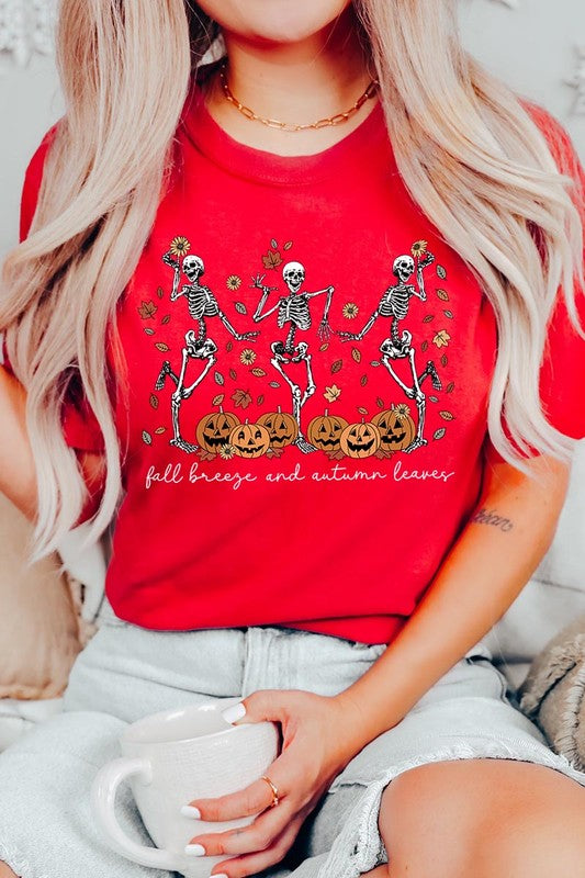 Autumn Skeleton Graphic Tee