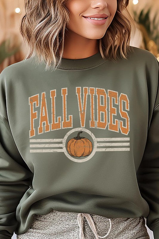 Cozy autumn graphic fleece sweatshirts