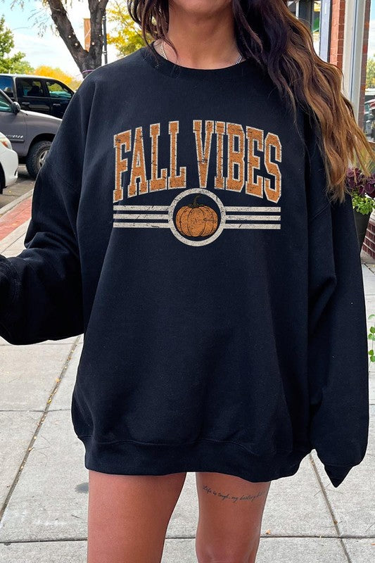 Cozy autumn graphic fleece sweatshirts