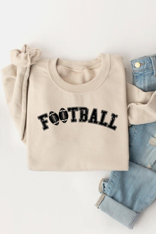 Unisex football-themed fleece sweatshirts for every occasion