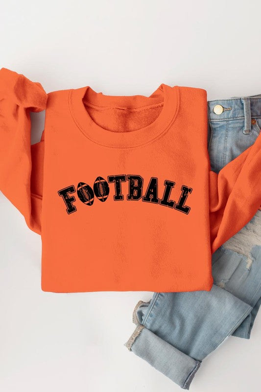 Unisex football-themed fleece sweatshirts for every occasion