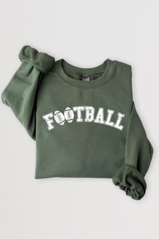 Unisex football fleece sweatshirts