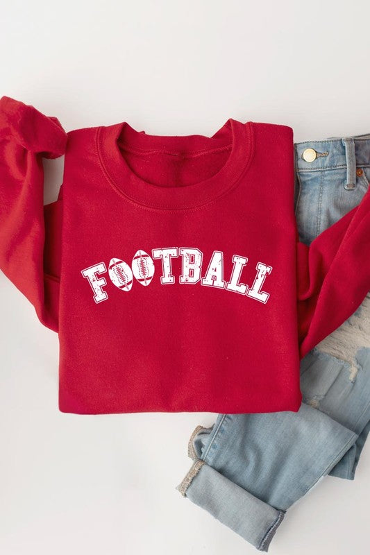 Unisex football-themed fleece sweatshirts for every occasion