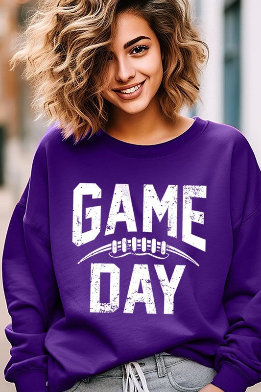 Game day football fleece sweatshirt