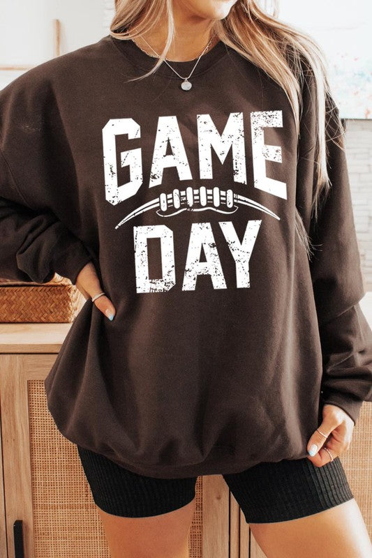 Game day football fleece sweatshirt