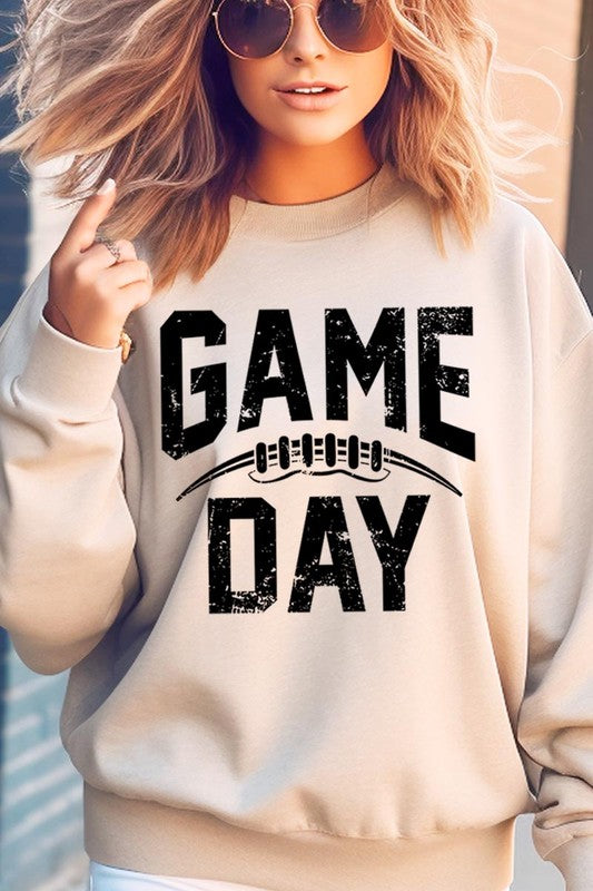 Game day football fleece sweatshirt