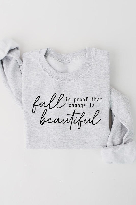 Fall fleece sweatshirt - cozy vibes