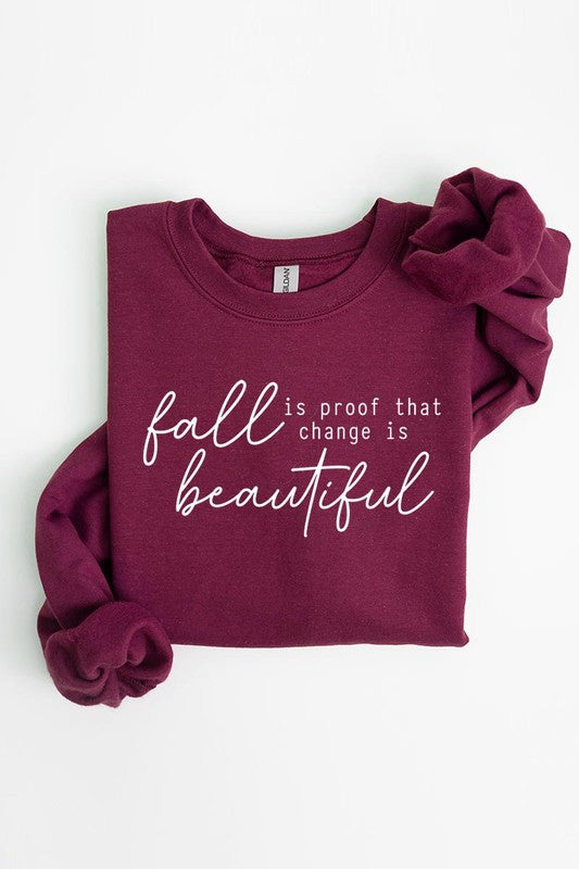 Fall fleece sweatshirt - cozy vibes