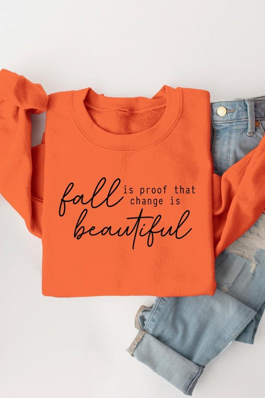 Fall fleece sweatshirt - cozy vibes