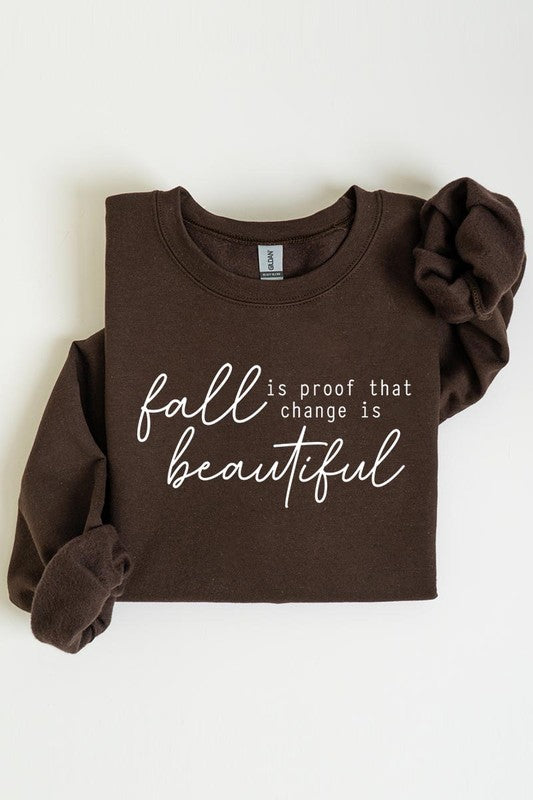 Fall fleece sweatshirt - cozy vibes