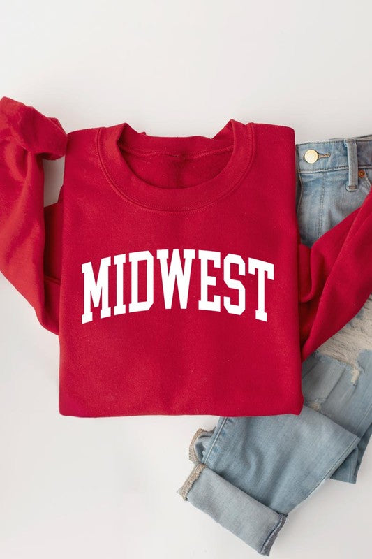 Midwest style graphic fleece sweatshirts for all occasions