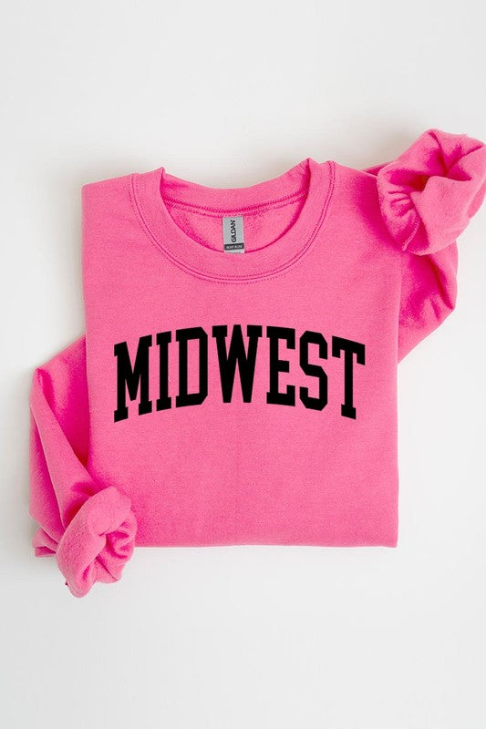 Midwest style graphic fleece sweatshirts for all occasions