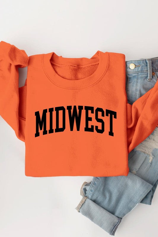 Midwest style graphic fleece sweatshirts for all occasions