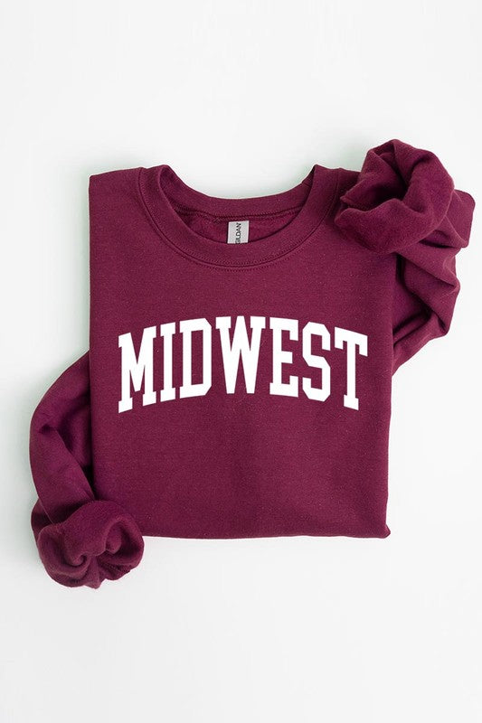 Midwest style graphic fleece sweatshirts for all occasions