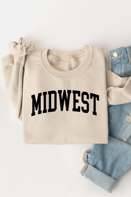 Midwest style graphic fleece sweatshirts for all occasions