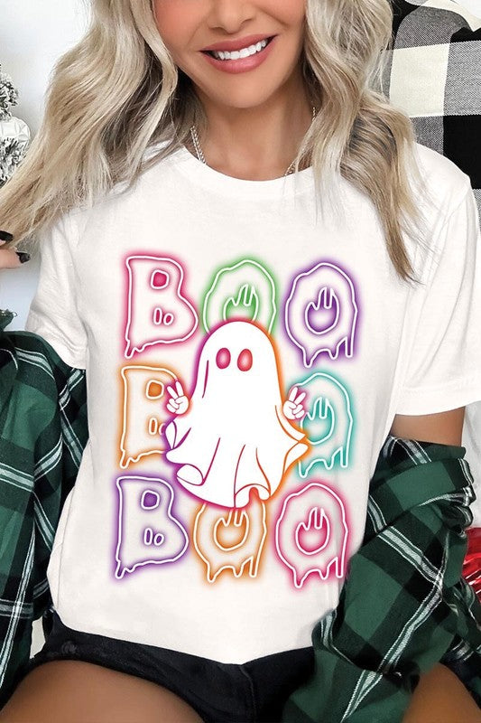 Neon Ghost Halloween Tee, Unisex