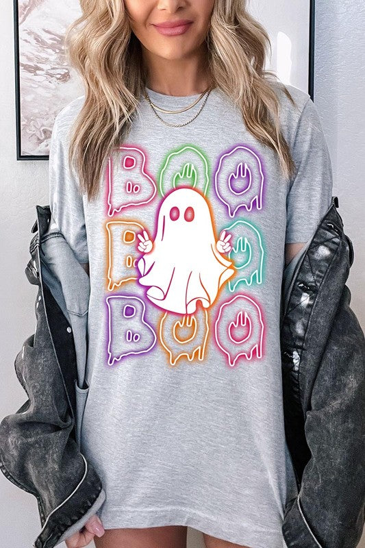 Neon Ghost Halloween Tee, Unisex