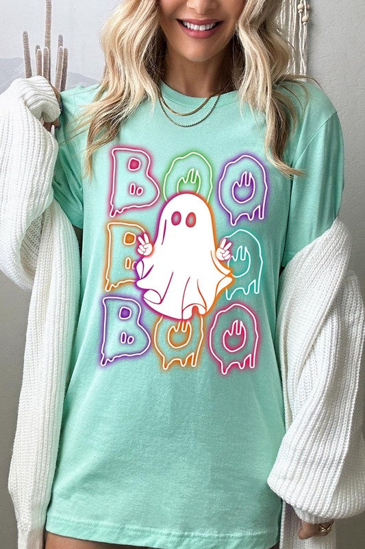 Neon Ghost Halloween Tee, Unisex