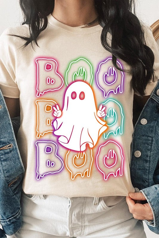 Neon Ghost Halloween Tee, Unisex