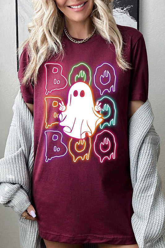 Neon Ghost Halloween Tee, Unisex